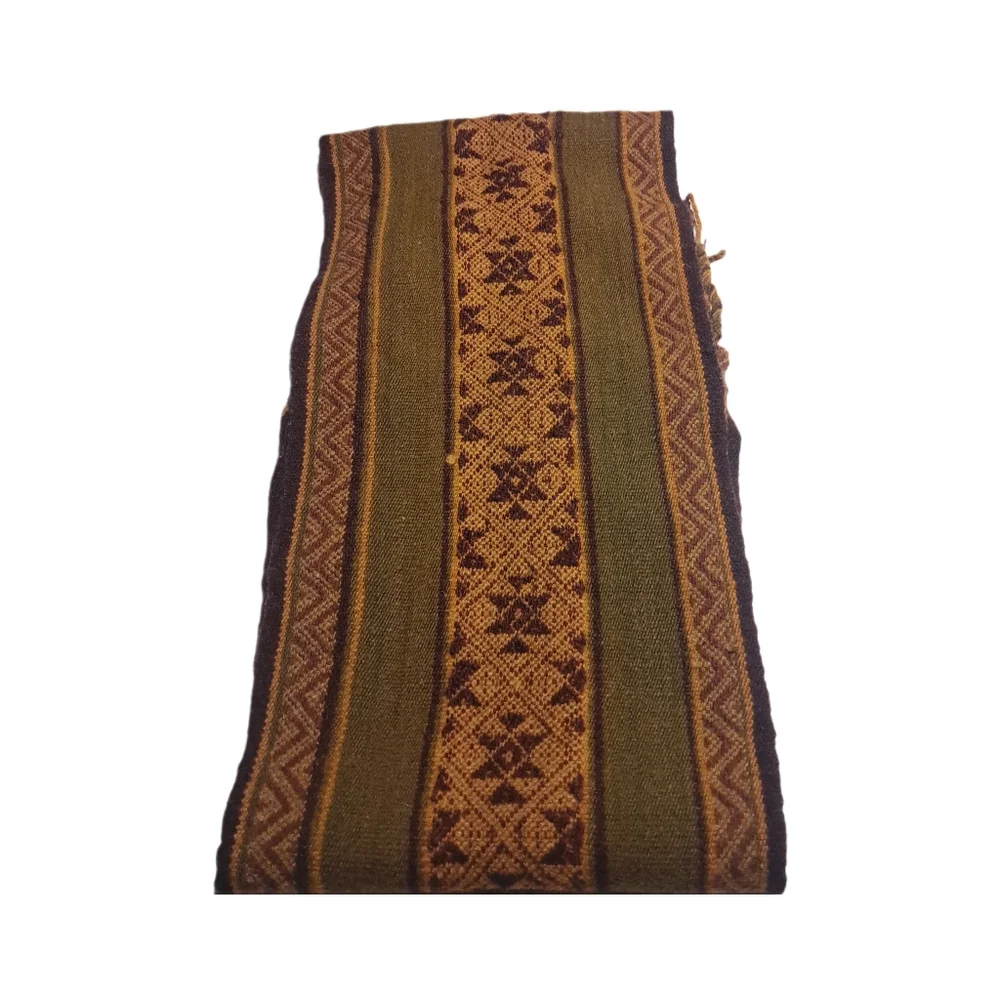 Chic Fringed Woven Multicolor Scarf